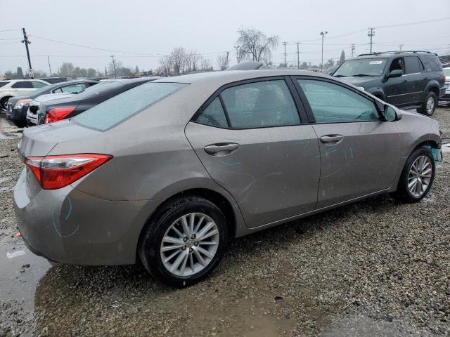 5YFBURHEXFP219578 - 2015 TOYOTA COROLLA L BEIGE photo 3