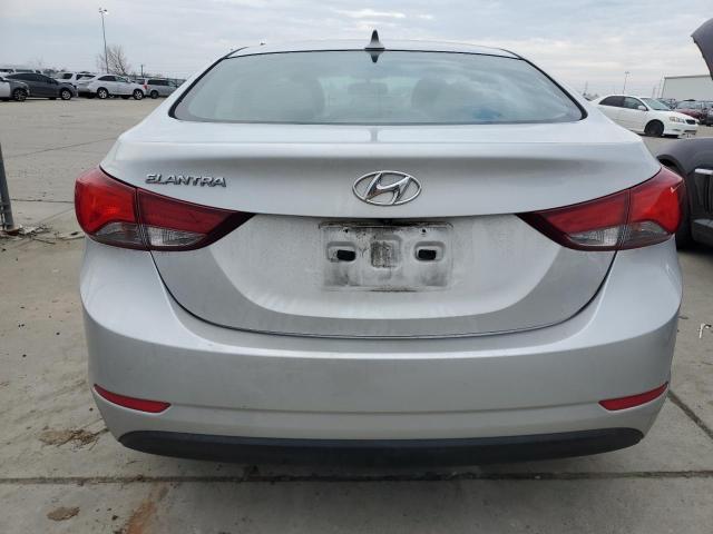 5NPDH4AE1FH586487 - 2015 HYUNDAI ELANTRA SE SILVER photo 6