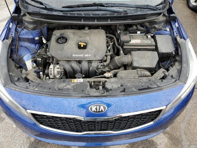 3KPFK4A75HE036079 - 2017 KIA FORTE LX BLUE photo 11