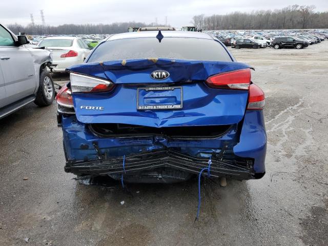 3KPFK4A75HE036079 - 2017 KIA FORTE LX BLUE photo 6