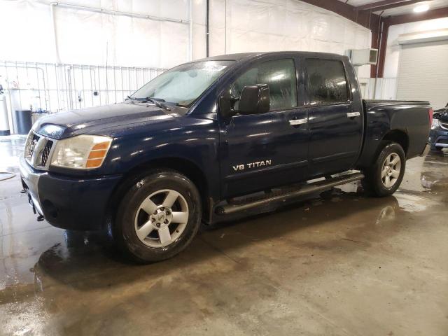 1N6BA07B06N501265 - 2006 NISSAN TITAN XE BLUE photo 1