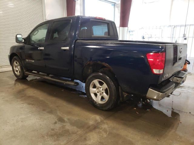 1N6BA07B06N501265 - 2006 NISSAN TITAN XE BLUE photo 2