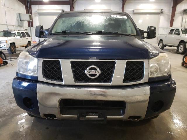 1N6BA07B06N501265 - 2006 NISSAN TITAN XE BLUE photo 5