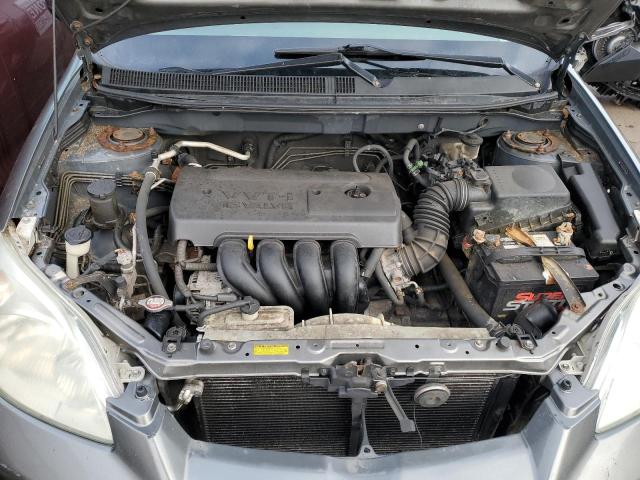 2T1KR30E05C498676 - 2005 TOYOTA COROLLA MA XR GRAY photo 11