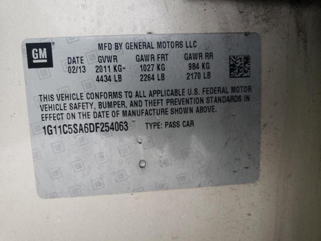 1G11C5SA6DF254063 - 2013 CHEVROLET MALIBU 1LT 金色 照片 12