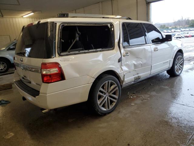 1FMJK1MT0FEF50072 - 2015 FORD EXPEDITION EL PLATINUM WHITE photo 3