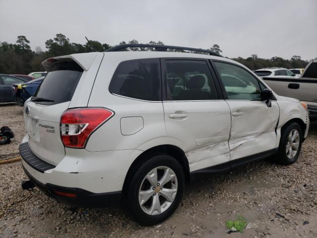 JF2SJARC8FH436342 - 2015 SUBARU FORESTER 2.5I LIMITED WHITE photo 3