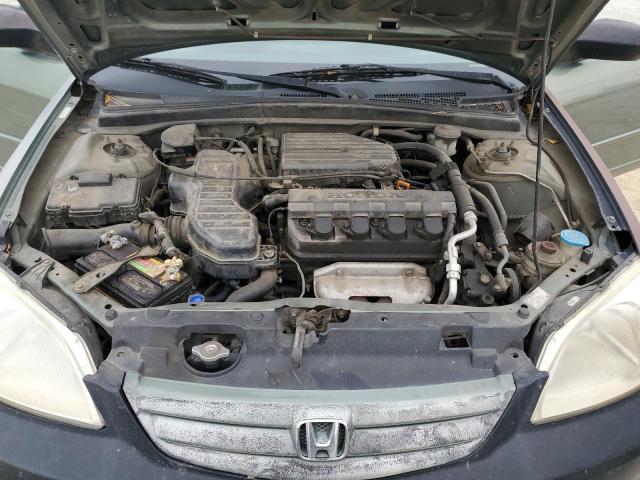 2HGES16513H618454 - 2003 HONDA CIVIC LX GREEN photo 11