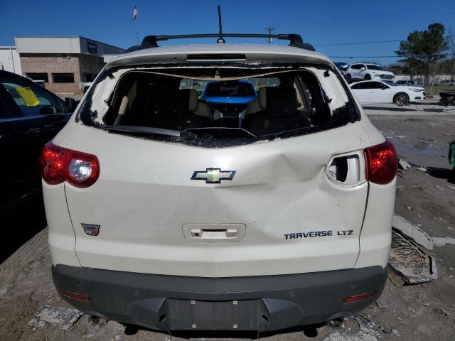 1GNKRLED5BJ260698 - 2011 CHEVROLET TRAVERSE LTZ WHITE photo 6