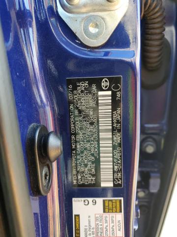 JTDKARFU3G3526801 - 2016 TOYOTA PRIUS BLUE photo 12