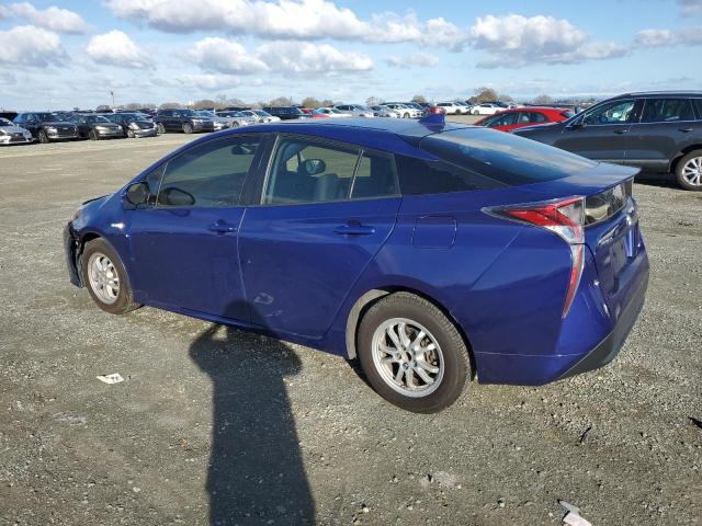 JTDKARFU3G3526801 - 2016 TOYOTA PRIUS BLUE photo 2