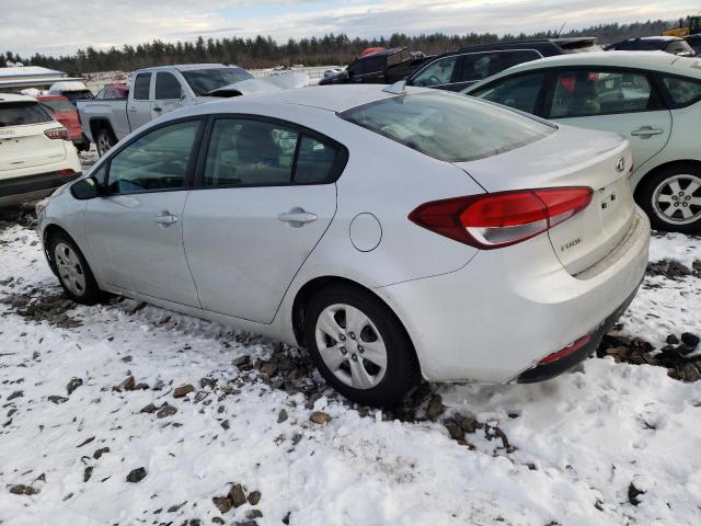 3KPFK4A72JE272730 - 2018 KIA FORTE LX SILVER photo 2