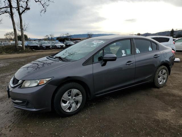 19XFB2F52FE256305 - 2015 HONDA CIVIC LX GRAY photo 1