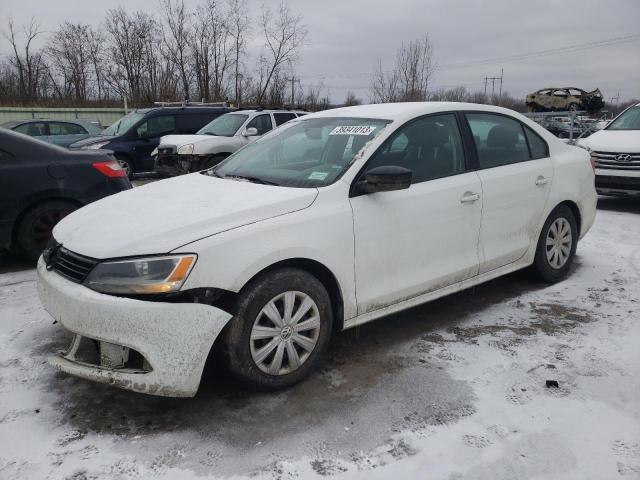 3VW1K7AJXEM330017 - 2014 VOLKSWAGEN JETTA BASE WHITE photo 1