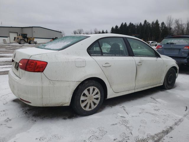 3VW1K7AJXEM330017 - 2014 VOLKSWAGEN JETTA BASE WHITE photo 3