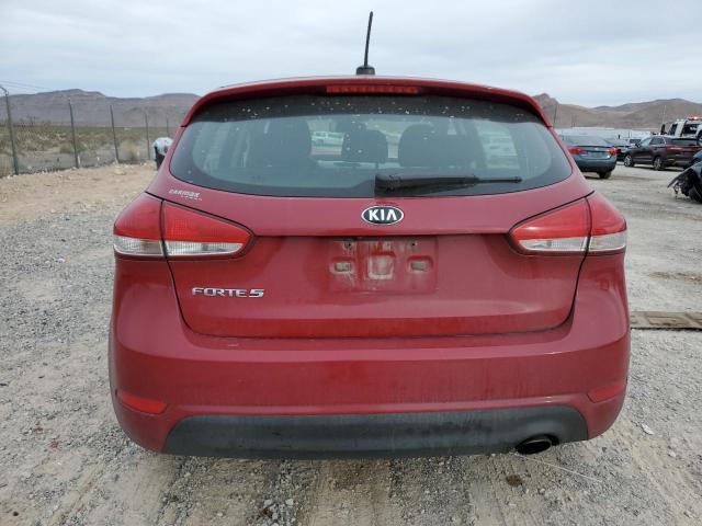 KNAFK5A86H5681119 - 2017 KIA FORTE LX RED photo 6