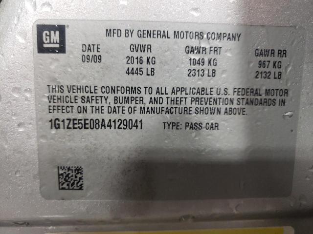 1G1ZE5E08A4129041 - 2010 CHEVROLET MALIBU LTZ ვერცხლისფერი ფოტო 13