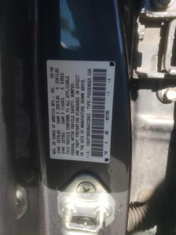 1HGCP36838A072843 - 2008 HONDA ACCORD EXL GRAY photo 12