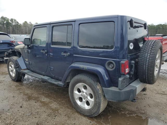 1C4HJWEG3DL627725 - 2013 JEEP WRANGLER U SAHARA BLUE photo 2