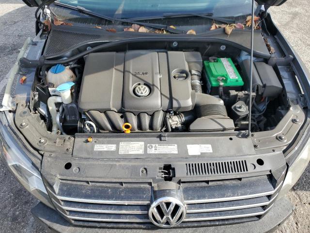 1VWBP7A36CC010375 - 2012 VOLKSWAGEN PASSAT SE GRAY photo 11