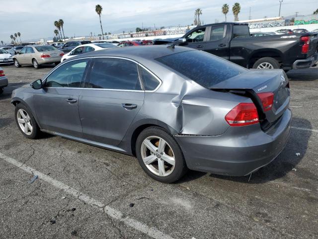 1VWBP7A36CC010375 - 2012 VOLKSWAGEN PASSAT SE GRAY photo 2