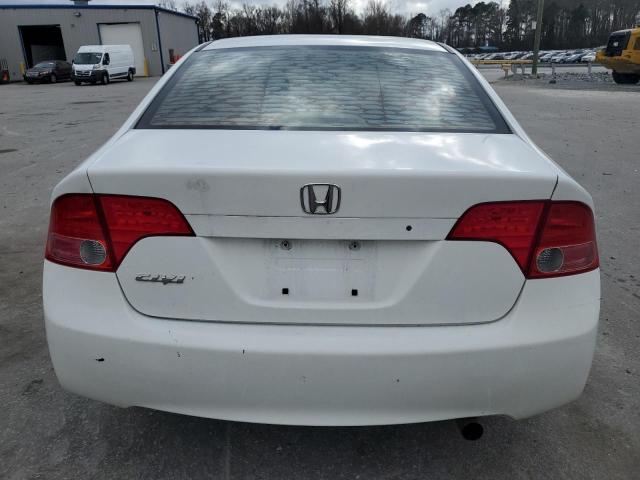 1HGFA16597L131986 - 2007 HONDA CIVIC LX WHITE photo 6