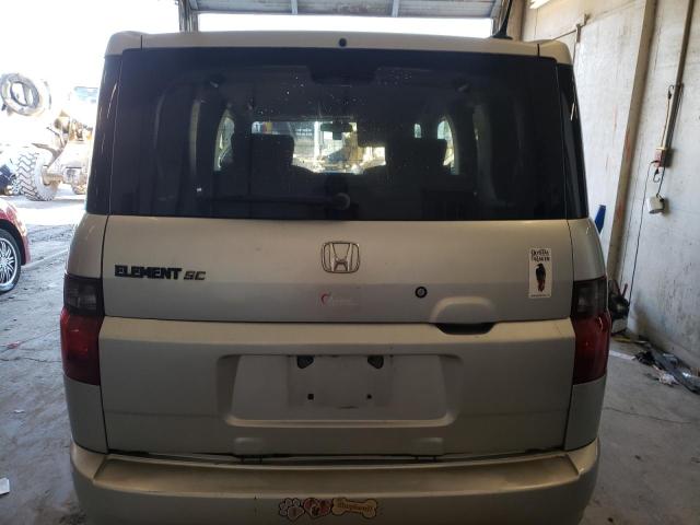 5J6YH189X7L006511 - 2007 HONDA ELEMENT SC SILVER photo 6