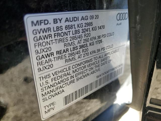 WA1VXAF71MD013070 - 2021 AUDI Q7 PRESTIGE შავი ფოტო 13