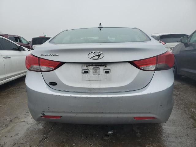 5NPDH4AE9CH089263 - 2012 HYUNDAI ELANTRA GLS SILVER photo 6