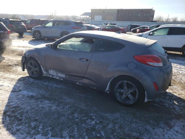 KMHTC6AD1EU194509 - 2014 HYUNDAI VELOSTER GRAY photo 2