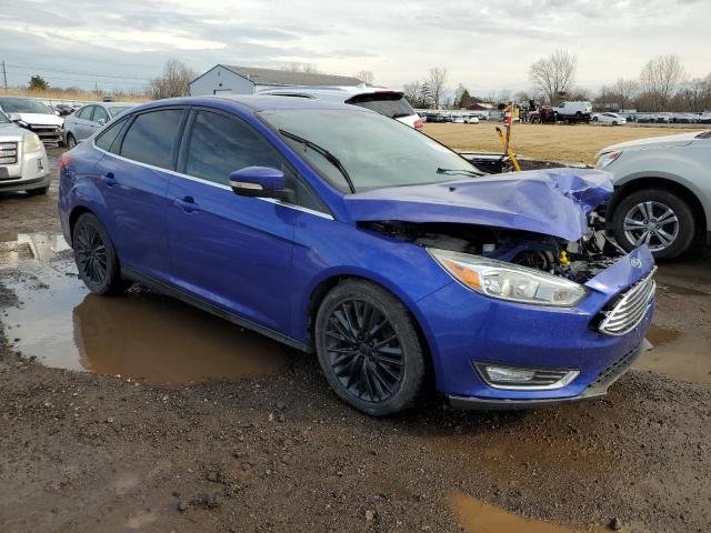 1FADP3J26FL373507 - 2015 FORD FOCUS TITANIUM BLUE photo 4