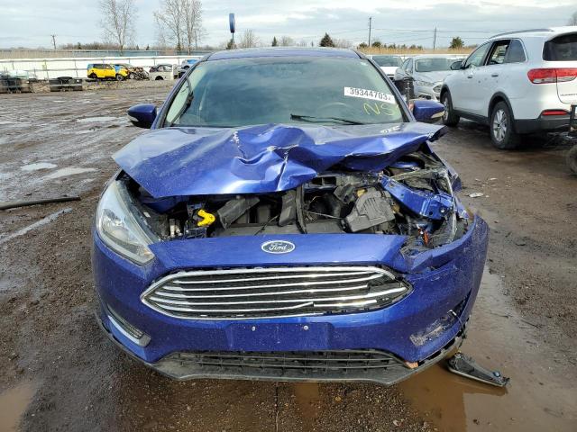 1FADP3J26FL373507 - 2015 FORD FOCUS TITANIUM BLUE photo 5