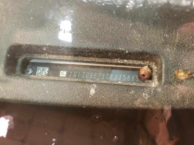 1G1ZG5E71CF113665 - 2012 CHEVROLET MALIBU LTZ ვერცხლისფერი ფოტო 12