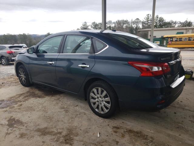 3N1AB7AP2HL658715 - 2017 NISSAN SENTRA S BLUE photo 2