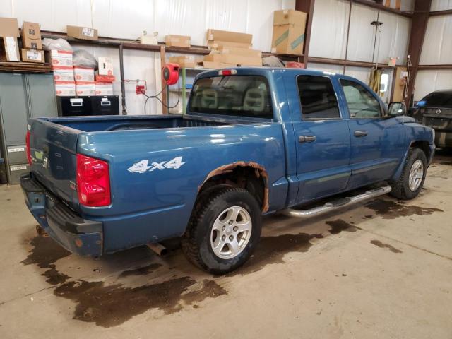 1D7HW48N15S187470 - 2005 DODGE DAKOTA QUAD SLT BLUE photo 3