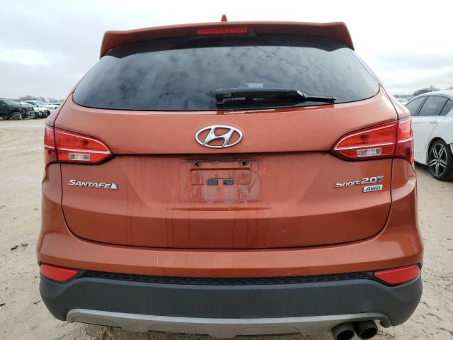 5XYZUDLA0DG013046 - 2013 HYUNDAI SANTA FE S ORANGE photo 6