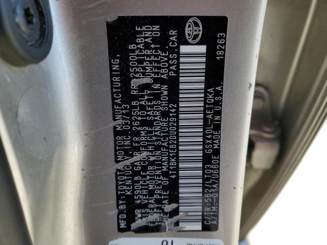 4T1BK1EB2DU029142 - 2013 TOYOTA AVALON BASE 米色 照片 12