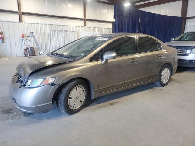 JHMFA36217S018313 - 2007 HONDA CIVIC HYBRID GRAY photo 1