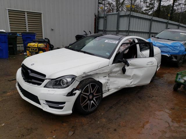 WDDGJ4HB6DG080268 - 2013 MERCEDES-BENZ C 250 WHITE photo 1