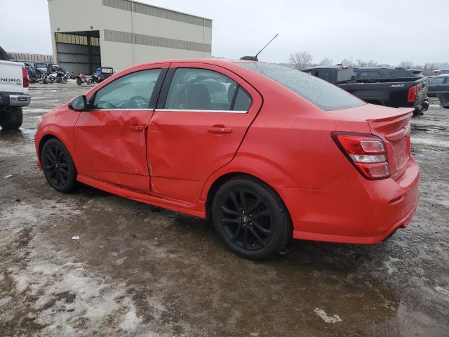 1G1JD5SH8H4139265 - 2017 CHEVROLET SONIC LT RED photo 2