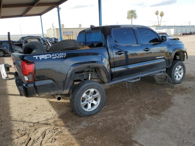 3TMCZ5AN1JM184437 - 2018 TOYOTA TACOMA DOUBLE CAB BLACK photo 3