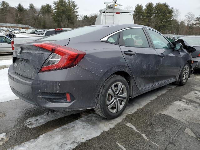 2HGFC2F57JH510036 - 2018 HONDA CIVIC LX GRAY photo 3