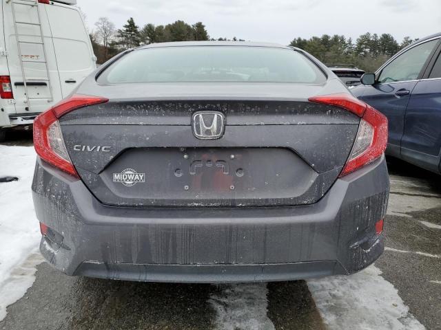 2HGFC2F57JH510036 - 2018 HONDA CIVIC LX GRAY photo 6