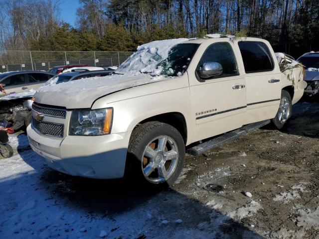 1GNSKKE75ER142469 - 2014 CHEVROLET SUBURBAN K1500 LTZ WHITE photo 1