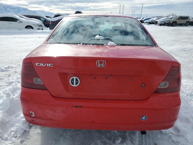 1HGEM21551L095477 - 2001 HONDA CIVIC LX RED photo 6