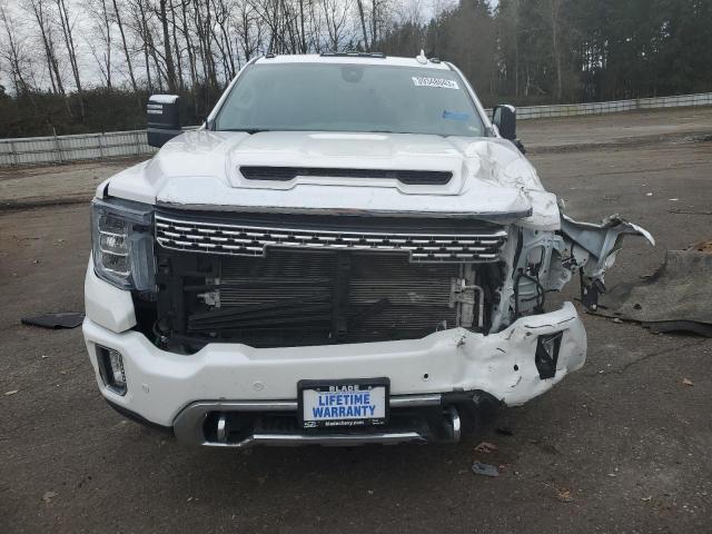 1GT49WEY8MF166617 - 2021 GMC SIERRA K3500 DENALI WHITE photo 5