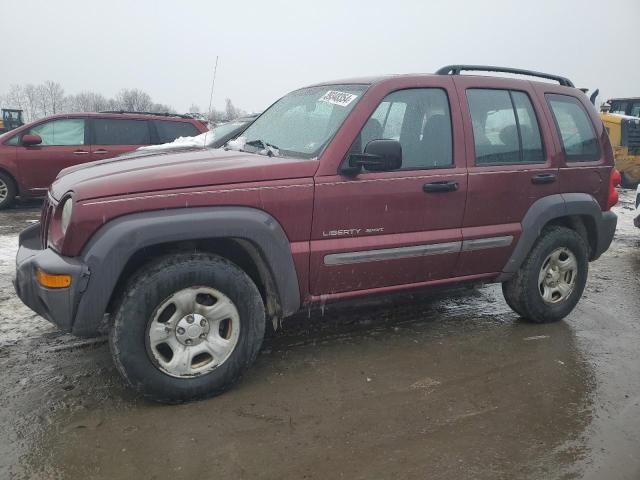 1J4FK48123W602578 - 2003 JEEP LIBERTY SPORT BURGUNDY photo 1