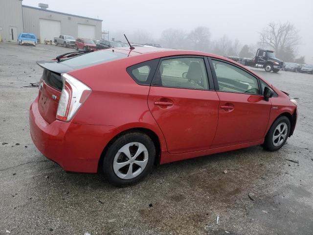 JTDKN3DU5C5456527 - 2012 TOYOTA PRIUS RED photo 3