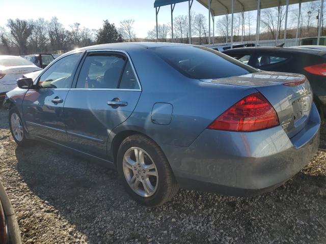 1HGCM56757A008779 - 2007 HONDA ACCORD EX BLUE photo 2