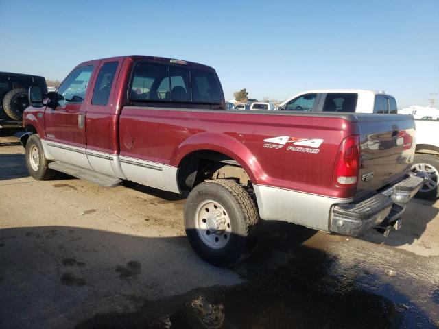 1FTNX21F7XED35320 - 1999 FORD F250 SUPER DUTY MAROON photo 2